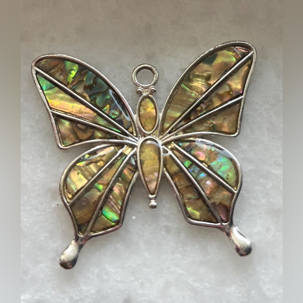 Butterfly Pendant Opalescent